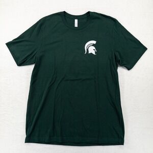 Bella+Canvas Mens T-Shirt XL Green MSU Spartans Cybergoose Graphic Tee